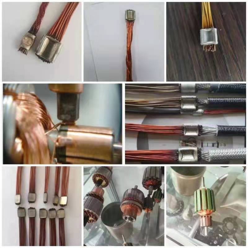 线束压方铜线压方焊接工艺样品