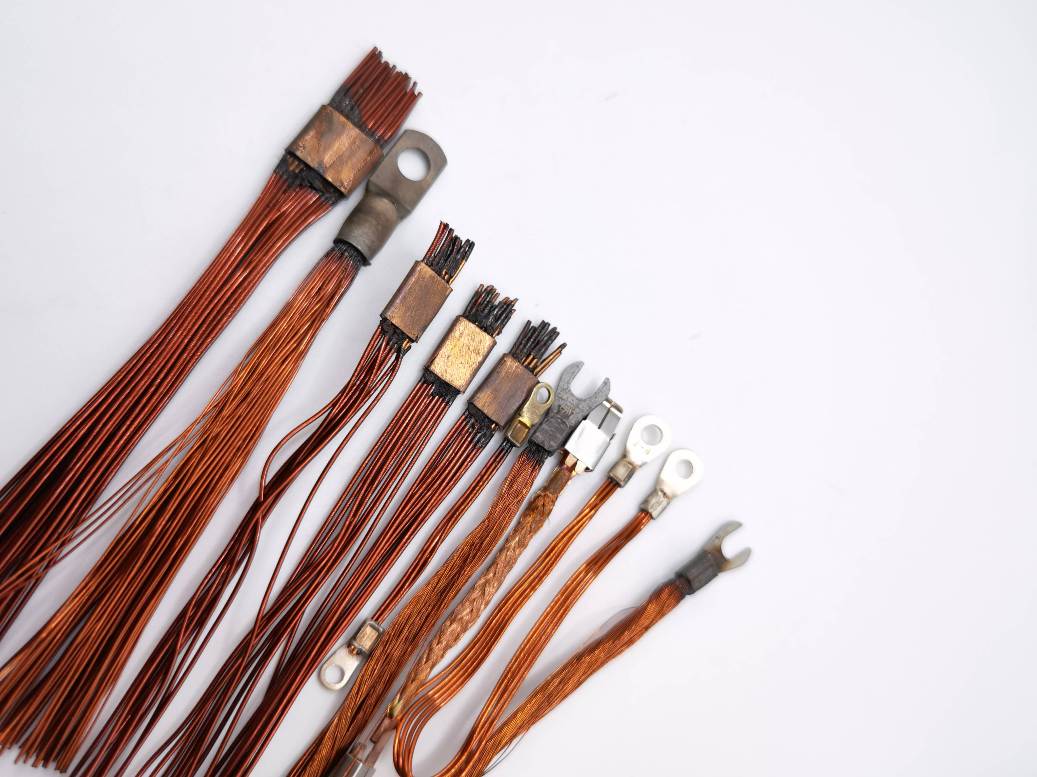 线束压方铜线压方焊接工艺样品