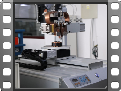 电机漆包线圈端子焊接视频