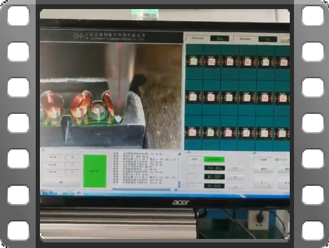 全自动漆包线点焊机焊接视频