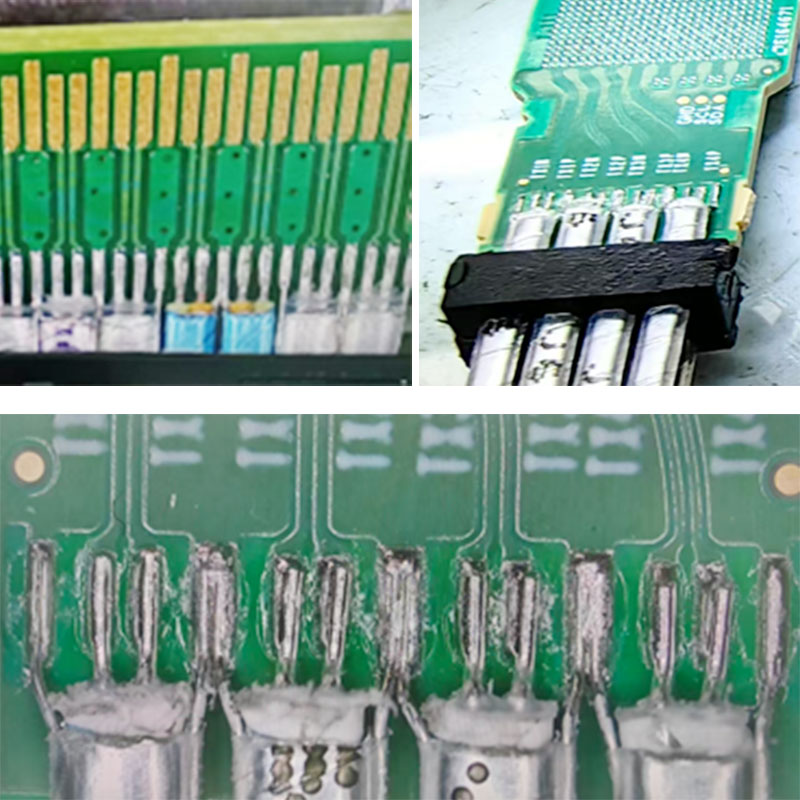 高速通信连接器焊接样品_热压焊接设备